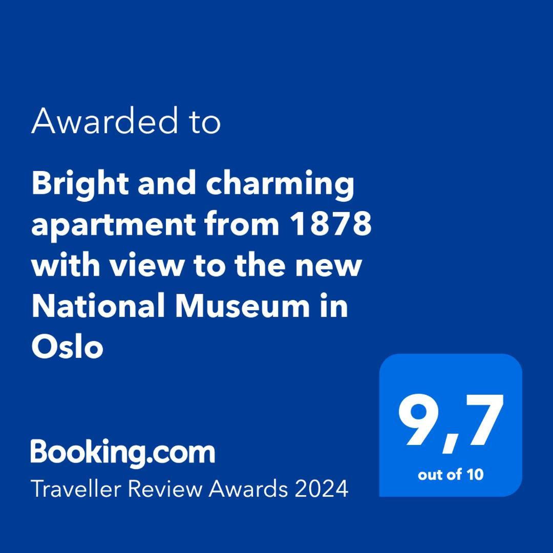 Bright And Charming Apartment From 1878 With View To The New National Museum In Oslo Exterior photo